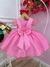 Vestido Infantil Barbie Rosa Chiclete C/ Glitter e Estrelas Sku: 1209RT - loja online