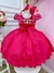 Vestido Infantil Pink Com Renda e Cinto de Pérolas Tiara Sku: 1053PY na internet
