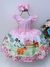 Vestido Infantil Baby Fazendinha Rosa C/ Cinto de Pérolas Sku: 1103RR