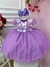 Vestido Infantil Bebê Lilás C/ Renda Jardim Encantado Pérolas Sku: 3567LL