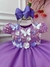 Vestido Infantil Bebê Lilás C/ Renda Jardim Encantado Pérolas Sku: 3567LL - comprar online