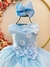 Vestido Infantil Azul C/ Renda e Aplique de Flores Damas Sku: 4119AP Categoria: VILA LELÊ 4 ao 16VESTIDOS 4 ao 16 Marca: Vila Lelê - comprar online