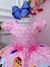 Vestido Infantil do Bolofofos Rosa C/ Aplique de Lacinhos Sku: 3462RS Categoria: TEMÁTICOS LUXOTEMÁTICOS E FANTASIAS Marca: Clubinho - comprar online