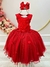 Vestido Infantil Vermelho C Renda e Aplique de Flores Damas Sku: 4119VL Categoria: VILA LELÊ 4 ao 16VESTIDOS 4 ao 16 Marca: Vila Lelê - comprar online