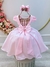 Vestido Infantil Rosa Bebê Busto C/ Renda e Cinto de Pérolas Sku: 0600RA Categoria: PIU BELLA 4 ao 16VESTIDOS 4 ao 16 Marca: Piu Bella na internet