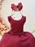 Vestido Infantil Marsala Busto C/ Strass e Cinto de Pérolas Sku: 0621MR Categoria: PIU BELLA 4 ao 16VESTIDOS 4 ao 16 Marca: Piu Bella - comprar online