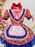 Fantasia Infantil Junino Laranja Desenho Flores Coloridas Sku: 6036LA Categoria: JUNINOS Marca: Fantasias - cade meu castelo