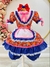 Fantasia Infantil Junino Laranja Desenho Flores Coloridas Sku: 6036LA Categoria: JUNINOS Marca: Fantasias