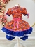 Fantasia Infantil Junino Laranja Desenho Flores Coloridas Sku: 6036LA Categoria: JUNINOS Marca: Fantasias na internet