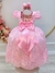 Vestido Infantil Rosa C/ Renda Realeza Casamento Festas na internet