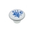 Puxador Cerâmica IL7068 - Branco Floral Azul