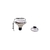 Puxador Plástico Oval Pequeno - Cromado - comprar online