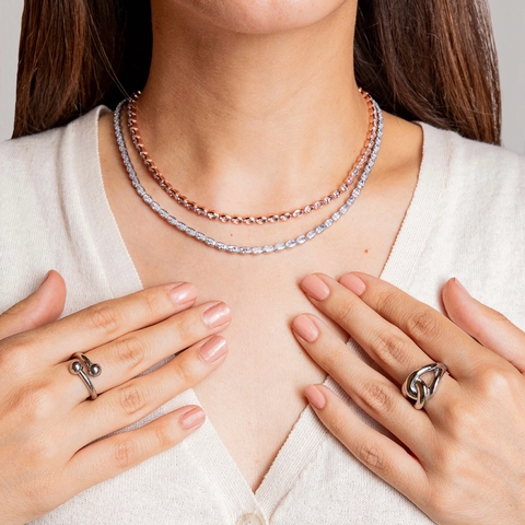 Gargantilla Fina Circonias