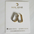 Arracadas Quadro Bicolor - Malabar Joyeria