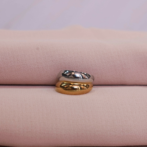 Anillo doble bicolor - comprar en línea