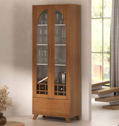 CRISTALEIRA ARTELY MURANO COR CINAMOMO C/OFF WHITE