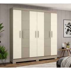 GUARDA ROUPA B51 BRIZ SEM ESPELHO CINAMOMO - WPmoveis