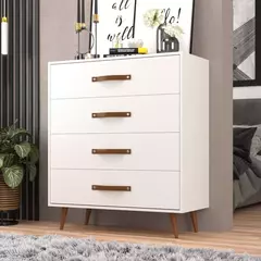 COMODA 4 GAVETAS PADUA BRANCO