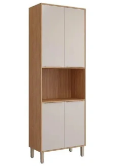TORRE QUENTE ESPLENDIDA 70CM 1 FORNO 4PT - CINAMOMO/OFF WHITE 100%MDF MGM - loja online