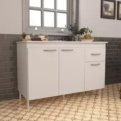 BALCAO BRASIL PIA DE 1,20 BRANCO