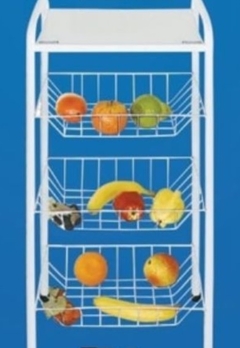 FRUTEIRA 03 CESTOS FIXO BRANCA COD 110P WRM - WPmoveis