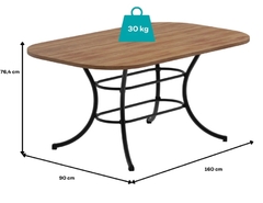 MESA CARRARO 160 ESTRUTURA OURO VELHO