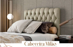 Imagem do CABECEIRA MILAO KING (1.93 X 2.03) EM VELUDO COM SAPATA COR:VL-32 MARROM (SEM DIAMANTE)