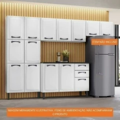 ARMARIO AEREO 80 2PT GELADEIRA GRAFITE ITATIAIA NEW PREMIUM - WPmoveis