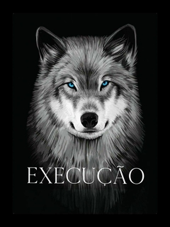 Quadro 53X73 laminado lobo execucao imagem ilustrativa imagem ilustrativa