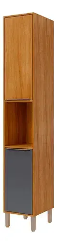 TORRE NICHO DIVINA ESPLENDIDA BRILHANTE 37 CM 2PT CINAMOMO/TITANIO 100%MDF MGM - comprar online