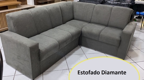 Estofados Qualyflex Diamante canto cinza
