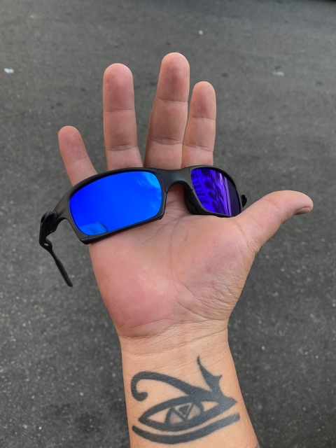 Xsquared Carbon Neonblue kit preto