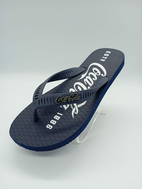 SANDALIA COCA COLA 1886 MASCULINO AZUL MARINHO/AZUL MARINHO