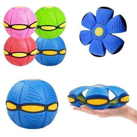 Brinquedo Bola Mágica Transforma Disco Voador com LED