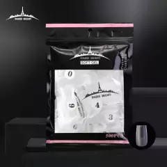 TIPS SOFT GEL PRELIMADO CUADRADAS X 500 UNIDADES - PARIS NIGHT
