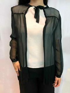 Saco transparente negro - comprar online
