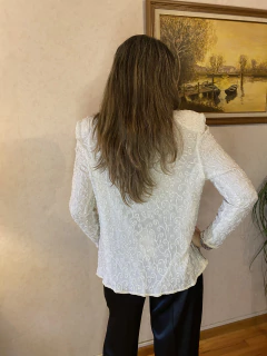 Imagen de Chaqueta de fiesta bordada natural