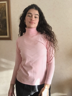 Sweater polera rosa bebe - Seppia Design