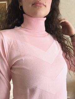 Sweater polera rosa bebe - tienda online