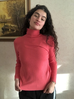 Sweater polera fucsia en internet
