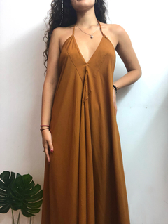 Solero marrón con espalda descubierta - comprar online