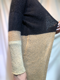 Saco tricolor marrón - Seppia Design