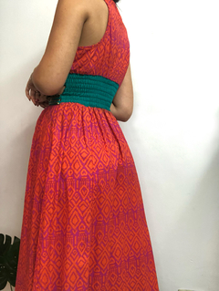 Vestido estilo hindu fucsia en internet