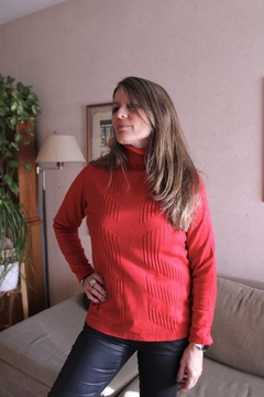 Sweater polera rojo - tienda online