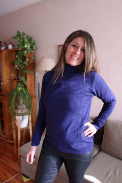Sweater polera azul en internet