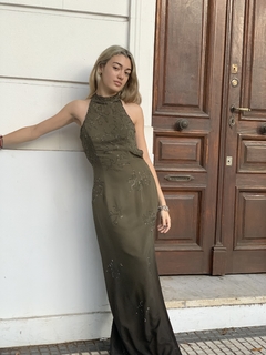 Vestido largo verde