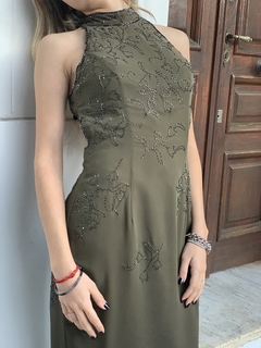 Vestido largo verde en internet