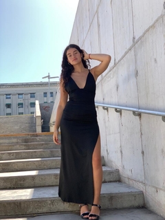 Vestido largo negro