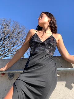 Vestido largo negro