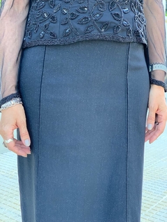 Pollera negra con brillos en internet